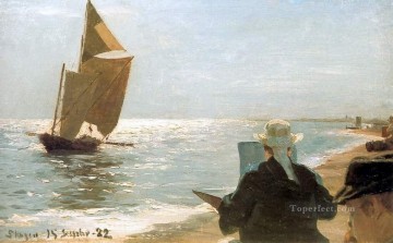 ピントレス・エン・ラ・プラヤ 1892 ペダー・セヴェリン・クロイヤー Oil Paintings